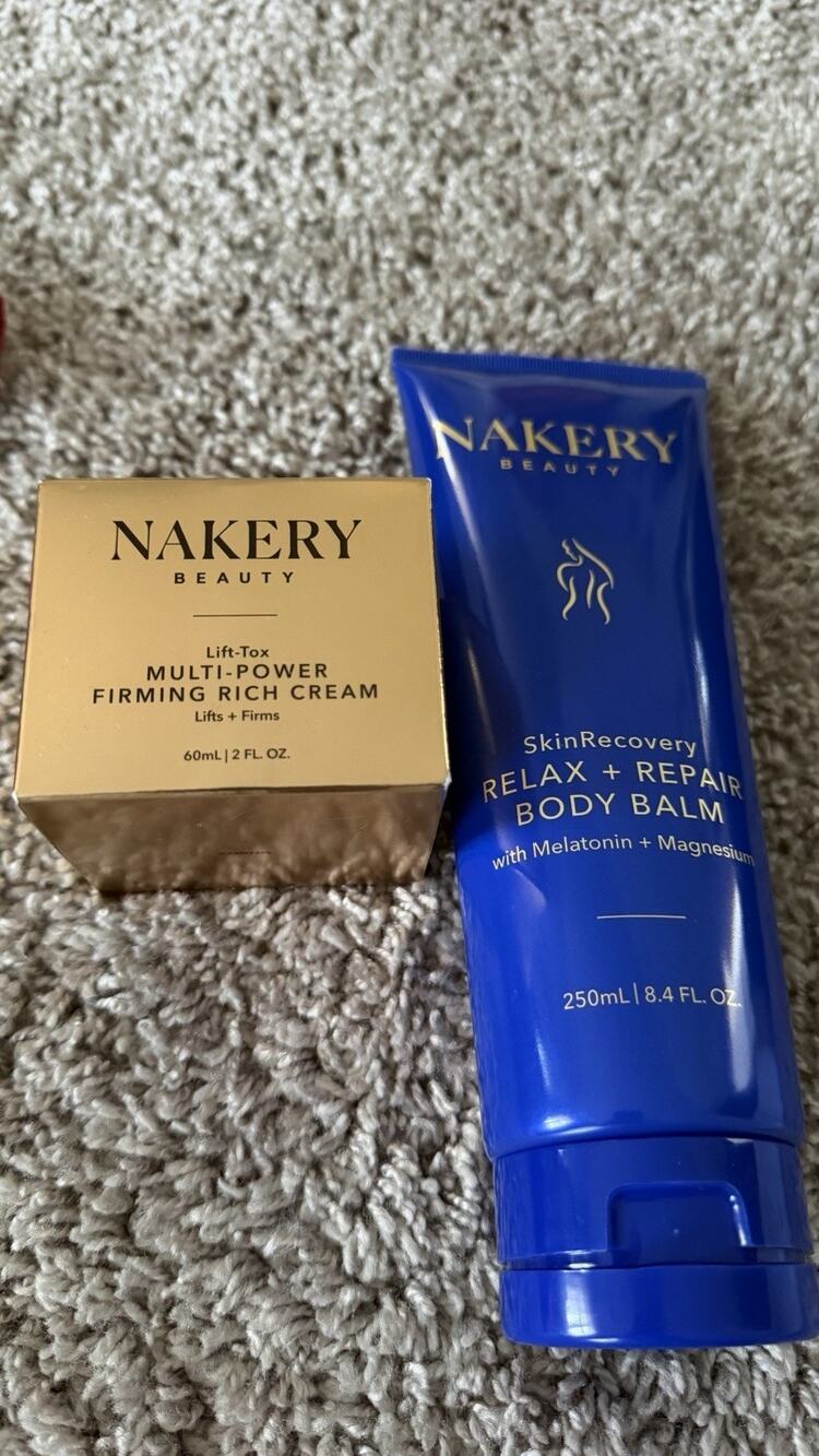 Nakery Beauty, firming face cream and SkinRecovery Body Balm